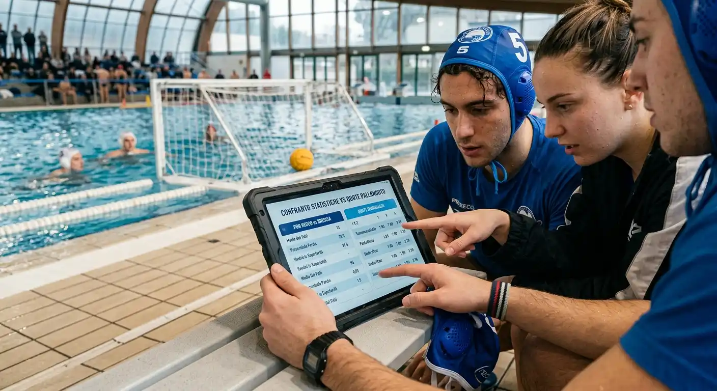 Confronto tra dati statistici della pallanuoto e quote dei bookmaker per pronostici
