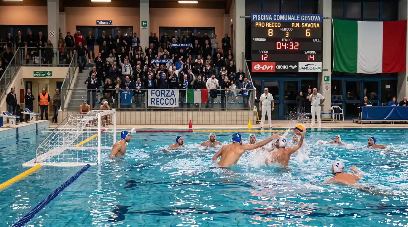 Copertura del palinsesto di pallanuoto Serie A1 nei bookmaker italiani
