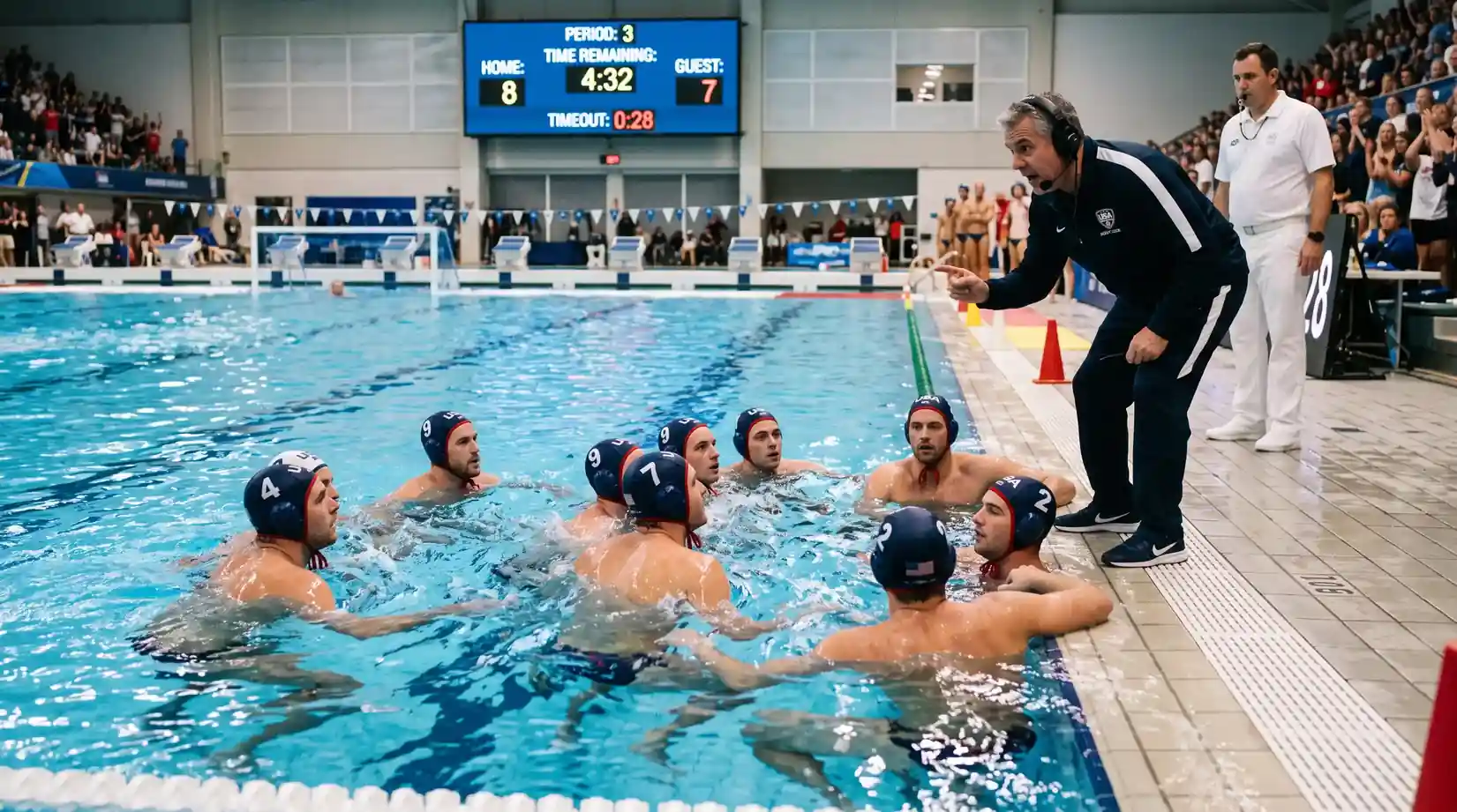 Distribuzione dei gol per quarto in una partita di pallanuoto